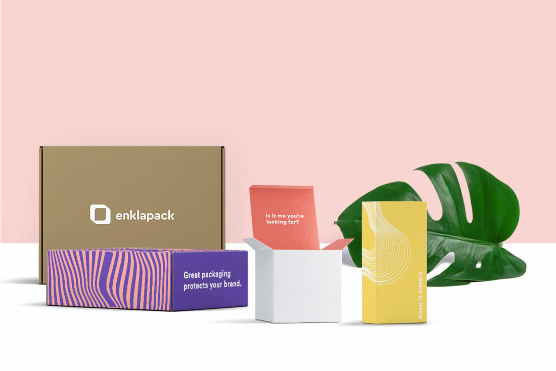 Designa & Köp Förpackningar med eget tryck | Fri frakt - Enklapack.se