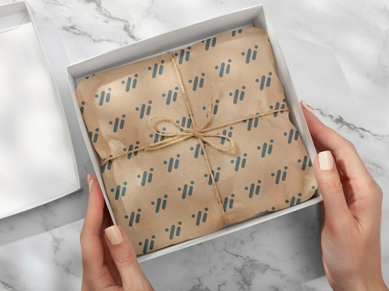 Silkespapper Kraftpapper med eget tryck - Fri frakt - Enklapack.se