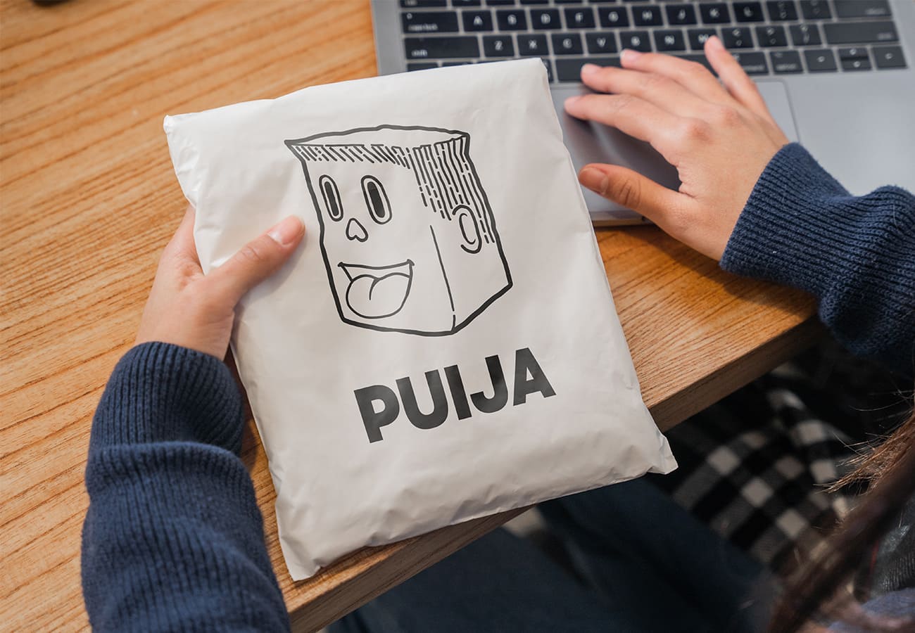 E-handelspåse med eget tryck & design - Enklapack.se